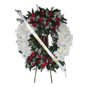 corona floral fúnebre presidencail de lujo